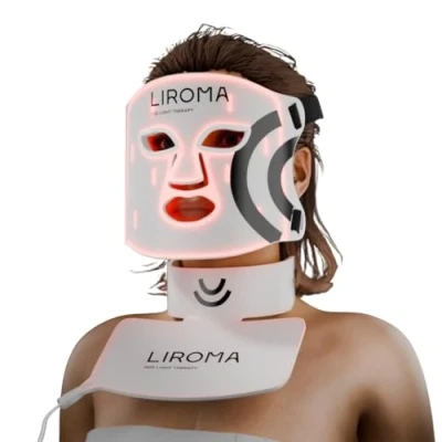 Afbeelding van LIROMA® Red Light Therapy Gezichtsmasker 4 Kleuren Timer Acne behandeling Infraroodtherapie infraroodlamp Infrarood Masker Patch Face Mask Skincare Lichttherapie