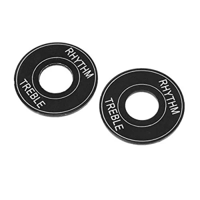 Afbeelding van Dilwe Guitar Toggle Switch Washer, Alu Platte Rhythm Hochton Waschmaschinenring f¨¹r E Gitarre( Schwarz)