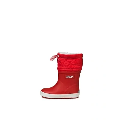 Afbeelding van Aigle Giboulee 2 Unisex Regenlaarzen voor kinderen, Maat: 23, Rouge/blanc Natuurrubber