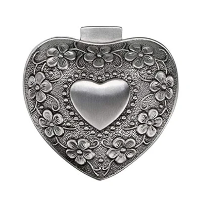 Afbeelding van SUMNACON Metalen snuisterij opbergdoos antieke sieraden hartvorm kleine voor ring kettingen oorbellen aandenken display organizer