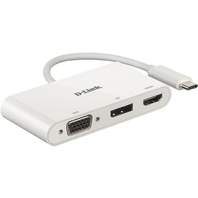 Afbeelding van D Link DUB V310 notebook dock &amp; poortreplicator Bedraad USB 3.0 (3.1 Gen 1) Type C Wit