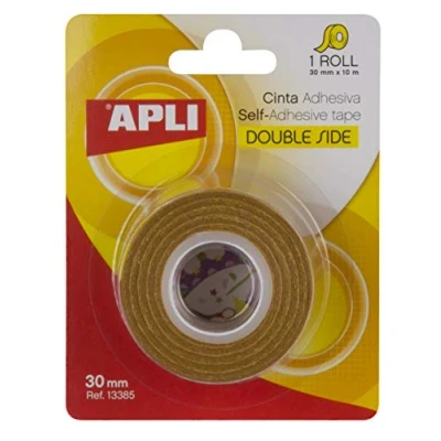 Afbeelding van APLI 13385 dubbelzijdig plakband 30 mm x 10 m