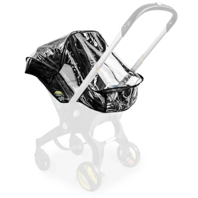 Afbeelding van Babyautostoeltje regenhoes voor Doona, weerschild kinderwagen reizen babydrager autostoel accessoire geventileerd windregenschild met gemakkelijke toegang rits