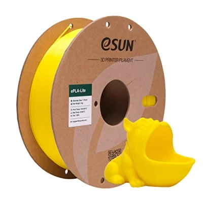 Afbeelding van eSUN PLA filament 1,75 mm, aangepast voor 3D printer, maatnauwkeurigheid +/ 0,03 1 kg (2,2 lb) spoel printing printers (Geel, 1KG)