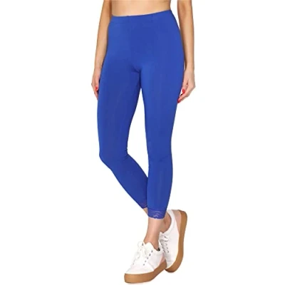 Afbeelding van Merry Style MS MS10 224 LE Dames Leggings met Kant Sport Vrijetijdsbroek 7/8 Lengte Viscose Kobalt L