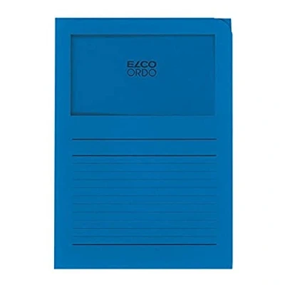 Afbeelding van Elco Ordo Classico Venstermappen Diepblauw doos van 100