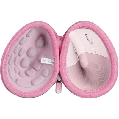 Afbeelding van Hermitshell Hard Travel Case voor Logitech Lift Verticale Ergonomische Muis (Roze)