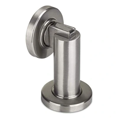 Afbeelding van 2 x SOTECH Magnet Deurvanger MAGNETO Roestvrij staal Ø 50 mm Hoogte 90 Deurbuffer incl. Bevestigingsmateriaal voor wand en vloermontage