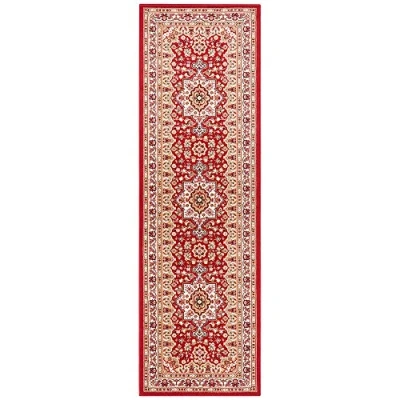 Afbeelding van Perzisch Tapijt Parun Täbriz Rood 80x250 Cm