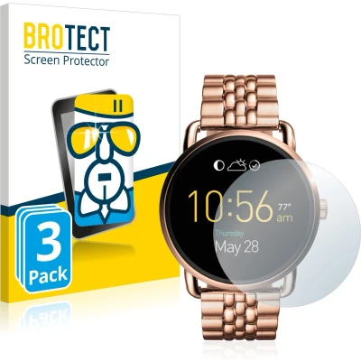 Afbeelding van BROTECT Screenprotector voor Fossil Q Wander Folie Beschermfolie Beschermglas transparant (3 Stuks)