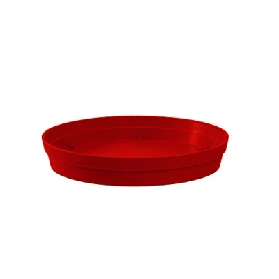 Afbeelding van Bloempot kunststof onderschaal Toscane rood D15 cm Plantenpotten