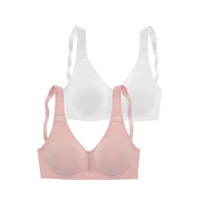 Afbeelding van Petite fleur T shirt bh zonder beugels van katoen (Set 2)