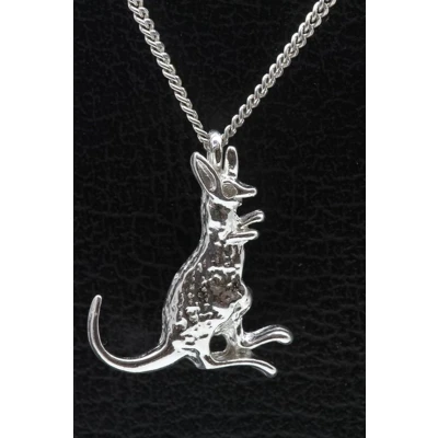 Afbeelding van Zilveren Kangoeroe 2 ketting hanger
