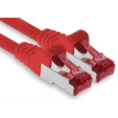 Afbeelding van Cat6 Kabel Ethernet Cable Gigabit LAN Netwerkkabel RJ45 Cat 6 10m rood 1 stuk