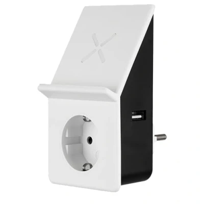 Afbeelding van REV USB laadadapter met draadloos opladen + 1 x basismerk.