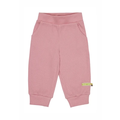 Afbeelding van loud + proud Meisjeswafels, GOTS gecertificeerd, Made in Germany, casual broek, sorbet, 62/68