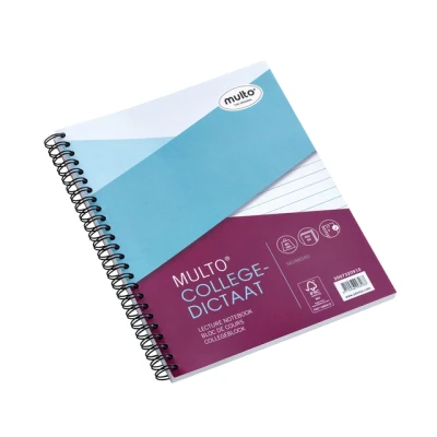 Afbeelding van Multo collegedictaat ft 16,5 x 21 cm, gelijnd, 17 gaats collegeblok