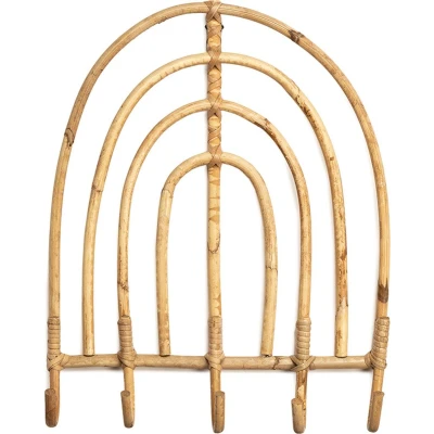 Afbeelding van KidsDepot Rotan Kapstok Ruby Regenboog