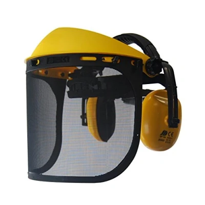 Afbeelding van OZAKI Veiligheidsvizier Pro &amp; geïntegreerde ruisonderdrukkende helm professioneel model extra groot klasse F 45 m/s bosmaaier doe het zelf