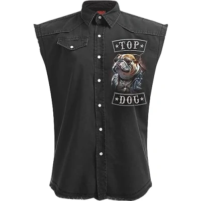 Afbeelding van Spiral Top Dog Mouwloos werkshirt XL Zwart