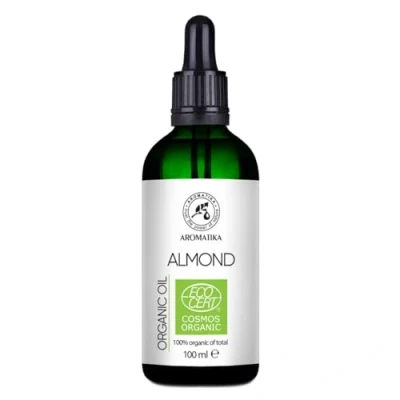 Afbeelding van Organische Amandelolie 100ml Prunus Dulcis Arganolie Gezichtsverzorging Koudgeperst 100% Natuurlijk in Licht Beschermende Glazen Fles met Pipet Haarverzorging BIO Olie voor Droog Haar