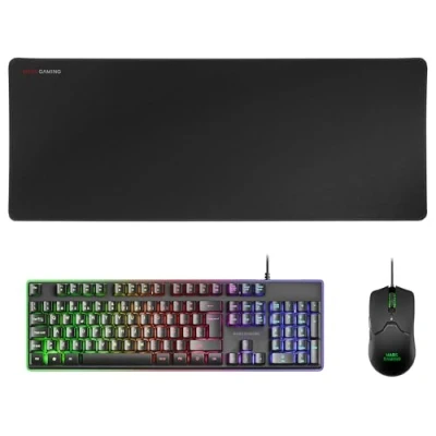 Afbeelding van Mars Gaming MCPXBPT, Combo H Mech Toetsenbord+Ultralight Muis+Muismat XXL, Zwart, PT