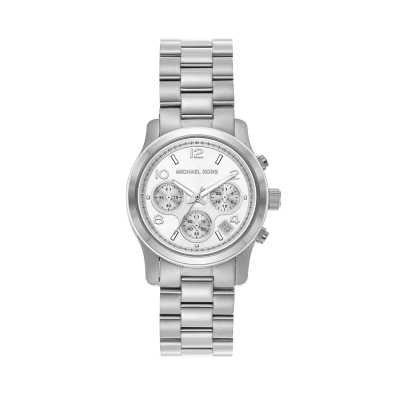 Afbeelding van Michael Kors MK7325 Horloge Runway Chronograaf staal zilverkleurig 38