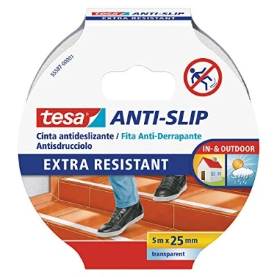 Afbeelding van tesa TE55587 00001 11 Cinta antideslizante 5m x 25mm transparant, standaard