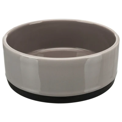 Afbeelding van Trixie Voer/Waterbak Keramiek Grijs Hondenvoerbak Ø 16 cm