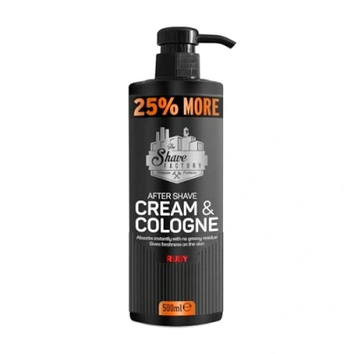Afbeelding van The Shave Factory Cream &amp; Cologne 2in1 500ml RUBY