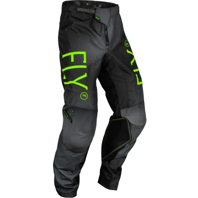 Afbeelding van Fly Racing 2024 Kinetic Prodigy jeugd Crossbroek Antraciet / Fluor Groen True Blauw maat 24