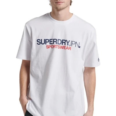 Afbeelding van Superdry LOGO Tshirt print, Heren, Maat: Small, Brilliant white
