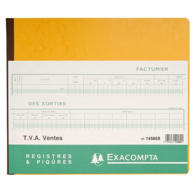 Afbeelding van Exacompta formulieren verkoop met BTW, ft 27 x 32 cm, Franstalig