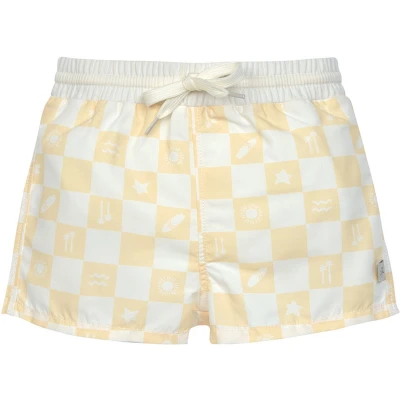 Afbeelding van Lässig SPF Zwembroek Check pattern vanilla/sea salt, 19 24 maanden maat 92