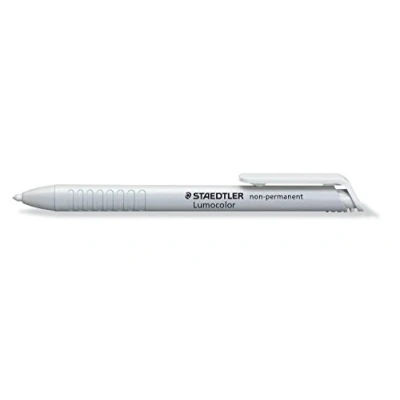 Afbeelding van STAEDTLER 768N Lumocolor niet permanent omnichroom droogmarkers wateroplosbaar, 3,0 mm, wit