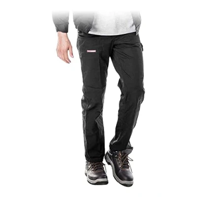 Afbeelding van REIS SPM Master Beschermende Werkbroek Duurzame Polyester/Katoen Mix, Verstelbare Taille, met Zijzakken, Kleur: Zwart, Maat: 50