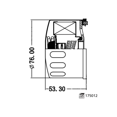 Afbeelding van Febi Bilstein Oliefilter 175012