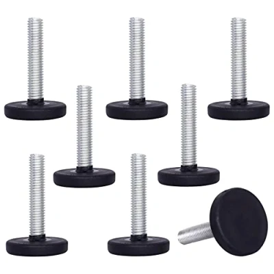 Afbeelding van SKIR&#039;CO 8 stuks, meubelstelpoten M8 x 40 mm, verstelbare metalen ronde poten, schroefdraad stuurpen, Leveler Glide Foot