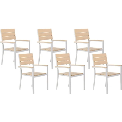 Afbeelding van Beliani COMO Tuinstoel Beige Kunsthout