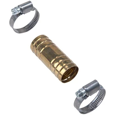 Afbeelding van Cornat slangkoppeling met 2 klemmen 3/8 inch, messing, TEC308400 1 inch