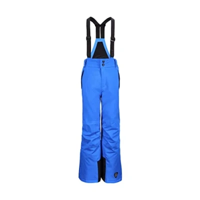 Afbeelding van Killtec Skibroek voor jongens, functionele broek met afritsbaar slab, sneeuwvanger en randbescherming, Gauror Jr waterdicht, ademend 00838 neon blauw 116
