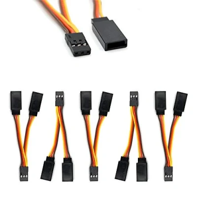 Afbeelding van 5 Stks JR/Spektrum/Hitec/Futaba Stijl Servo Y Harnas Leads Splitter Kabel Voor Rc Modellen Vliegtuig 7 cm