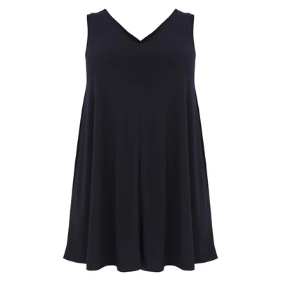 Afbeelding van Yoek singlet DOLCE van travelstof donkerblauw