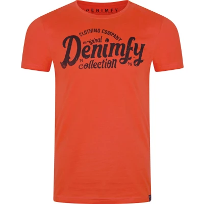 Afbeelding van DENIMFY Heren T Shirt DFNuri regular fit Groen 5XL Ronde Hals Volwassenen