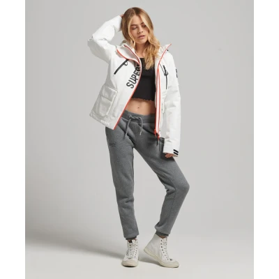 Afbeelding van Superdry Female Ultimate SD Windcheater jas met Capuchon Wit Grootte: 38