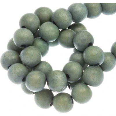 Afbeelding van Houten Kralen Vintage Look (10 mm) Misty (80 stuks) Dreambeads