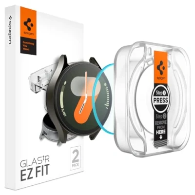 Afbeelding van Spigen EZ Fit Samsung Galaxy Watch 7 40MM Screen Protector Glas 2 Pack