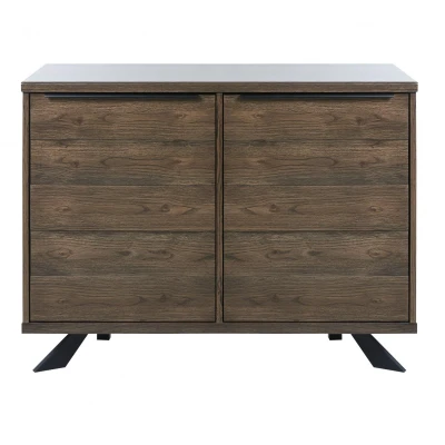 Afbeelding van Nordic Home Olan eiken dressoir 114 cm bruin Hout