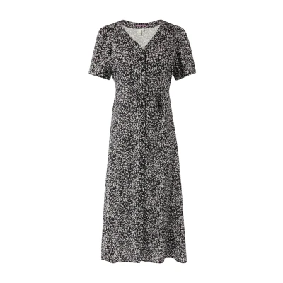 Afbeelding van QS Blousejurk, Dames, Maat: 34, Schwarz