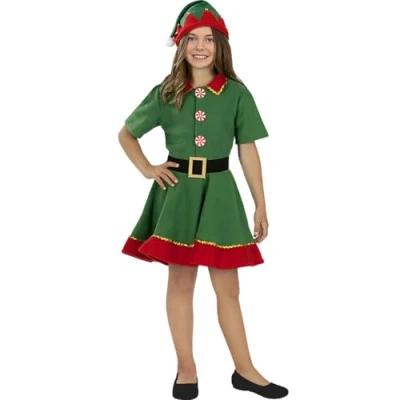 Afbeelding van FUNIDELIA Kerst Elven kostuum voor meisjes 3 4 jaar (98 110 cm)